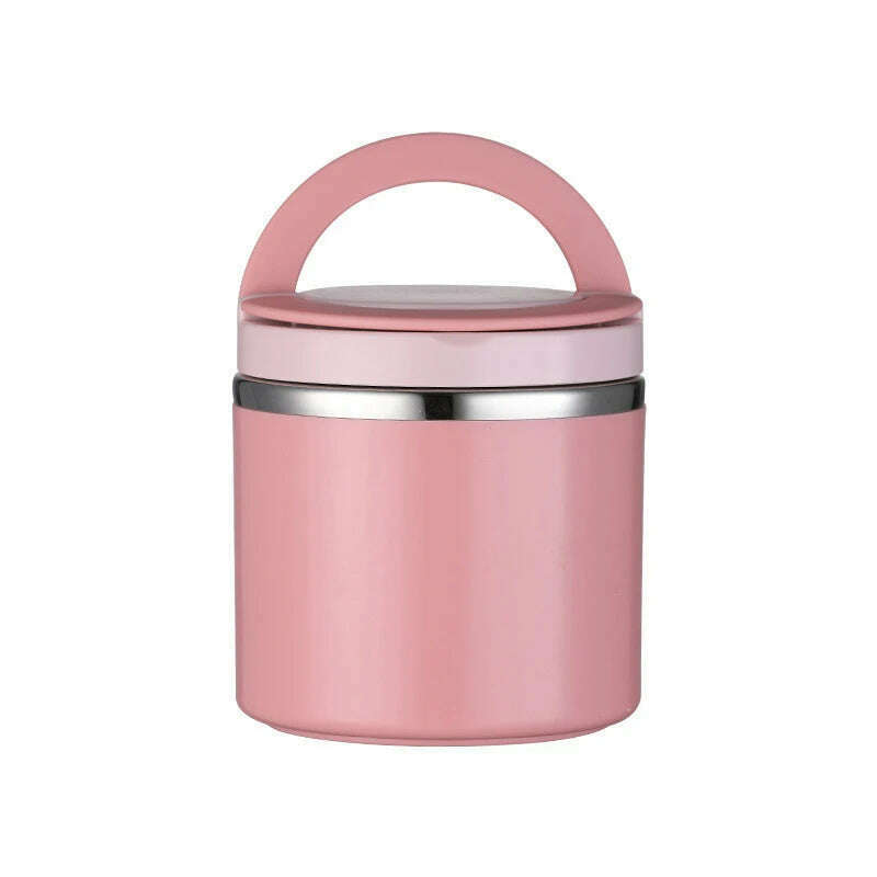 KIMLUD, Soup Thermos Food Jar Insulated Lunch Container Bento Box for Cold Hot Food Food Flask Stainless Steel Lunch Box With Handle, Pink / 1 / 1 | 1000ml, KIMLUD APPAREL - Womens Clothes