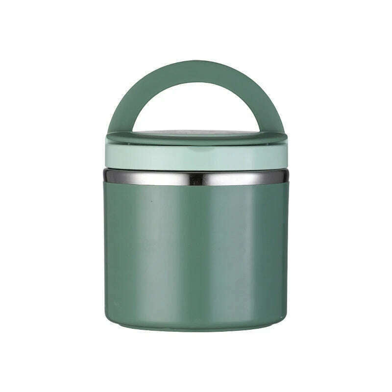 KIMLUD, Soup Thermos Food Jar Insulated Lunch Container Bento Box for Cold Hot Food Food Flask Stainless Steel Lunch Box With Handle, green / 1 / 1 | 1000ml, KIMLUD APPAREL - Womens Clothes