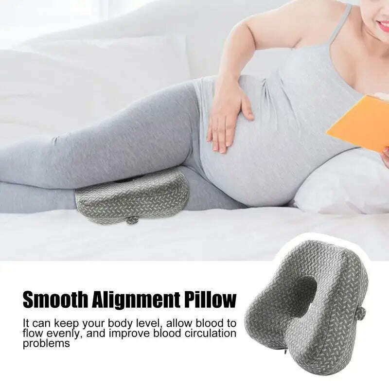 Spine Alignment Pillow Side Sleeping Pillows Spine Alignment Pillow Between Leg Pillow Knee Support Pillows Soft Memory Foam - KIMLUD