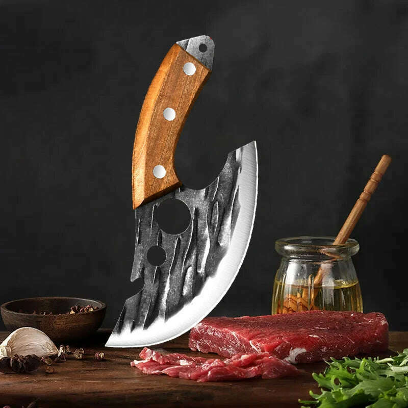 Stainless Steel Kitchen Meat Cleaver Butcher Peeling Boning Knife Fish Fillet Knife Vegetable and Fruit Slicing Knife - KIMLUD