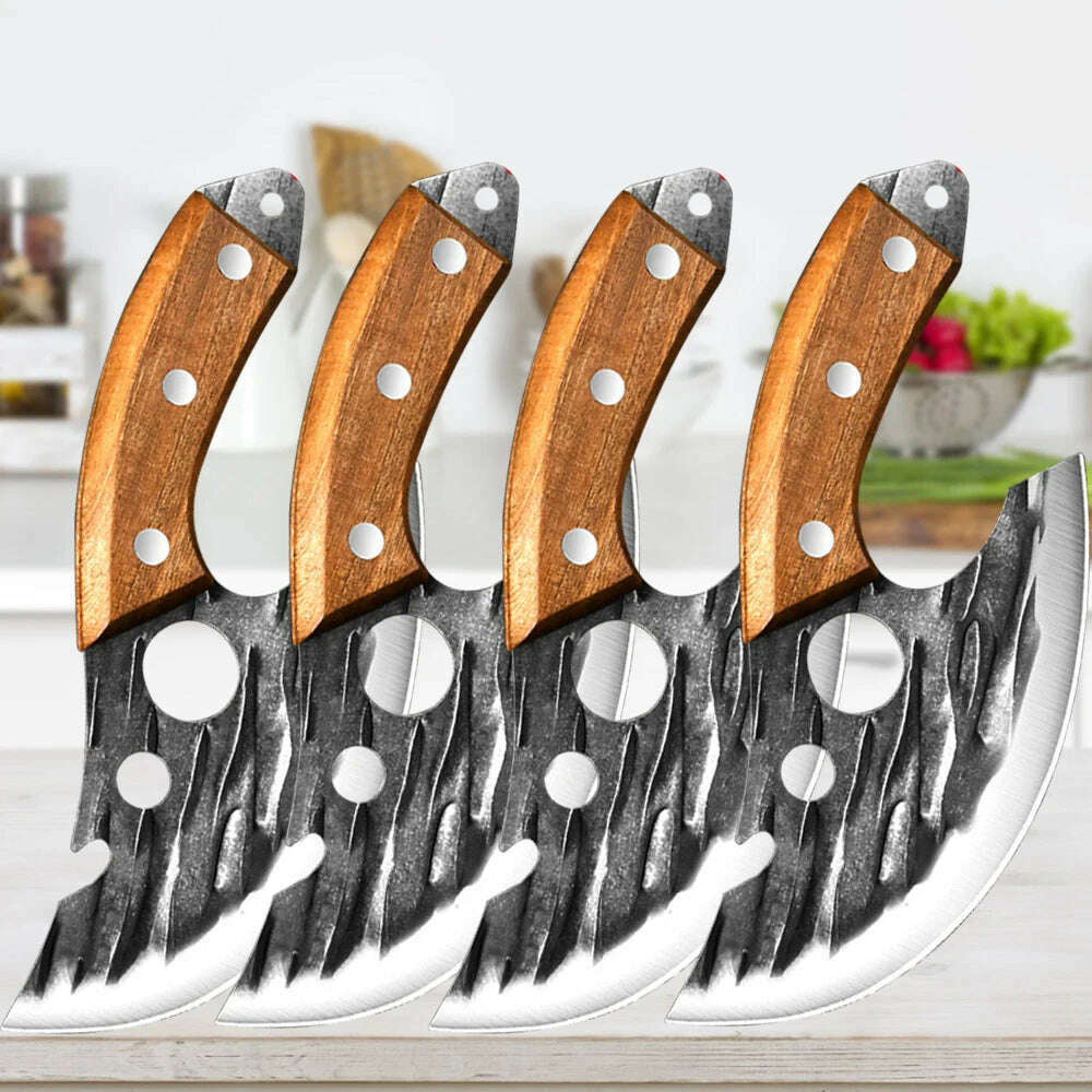 Stainless Steel Kitchen Meat Cleaver Butcher Peeling Boning Knife Fish Fillet Knife Vegetable and Fruit Slicing Knife - KIMLUD