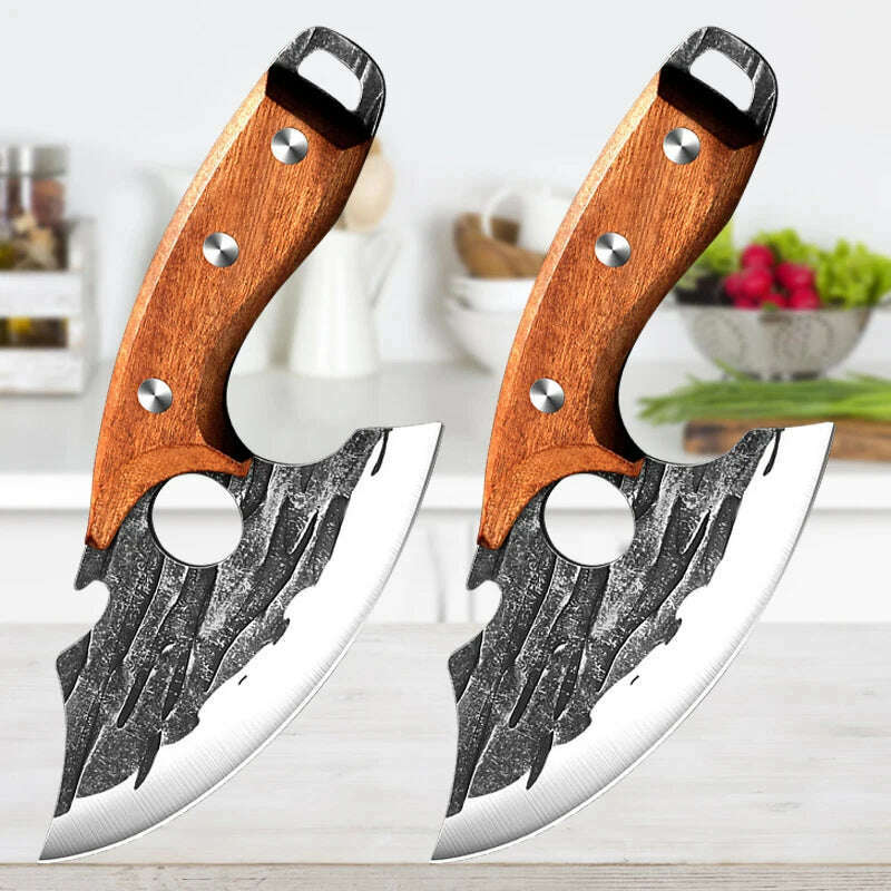 Stainless Steel Kitchen Meat Cleaver Butcher Peeling Boning Knife Fish Fillet Knife Vegetable and Fruit Slicing Knife - KIMLUD