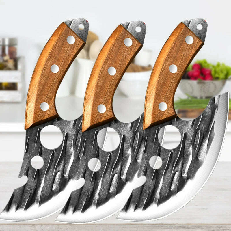 Stainless Steel Kitchen Meat Cleaver Butcher Peeling Boning Knife Fish Fillet Knife Vegetable and Fruit Slicing Knife - KIMLUD