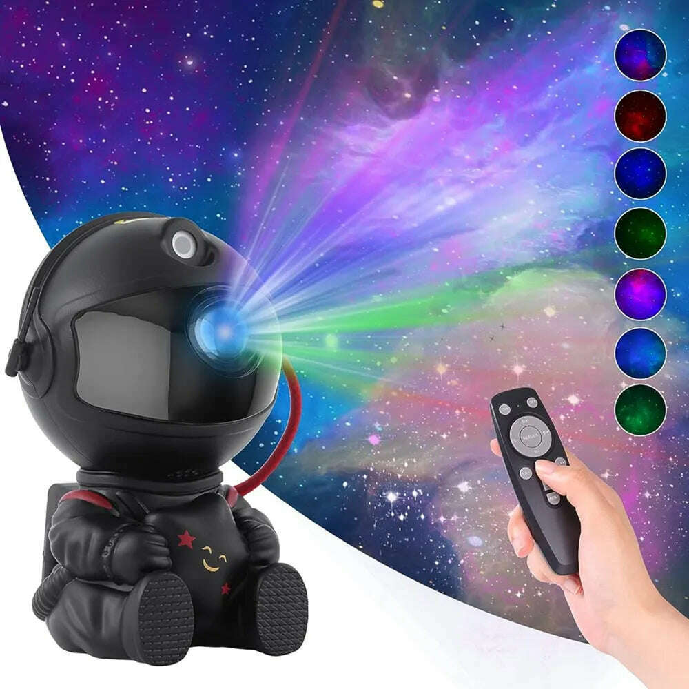 Star Projector Galaxy Night Light Astronaut Space Projector Starry Nebula Ceiling LED Lamp for Bedroom Home Decorative kids gift - KIMLUD