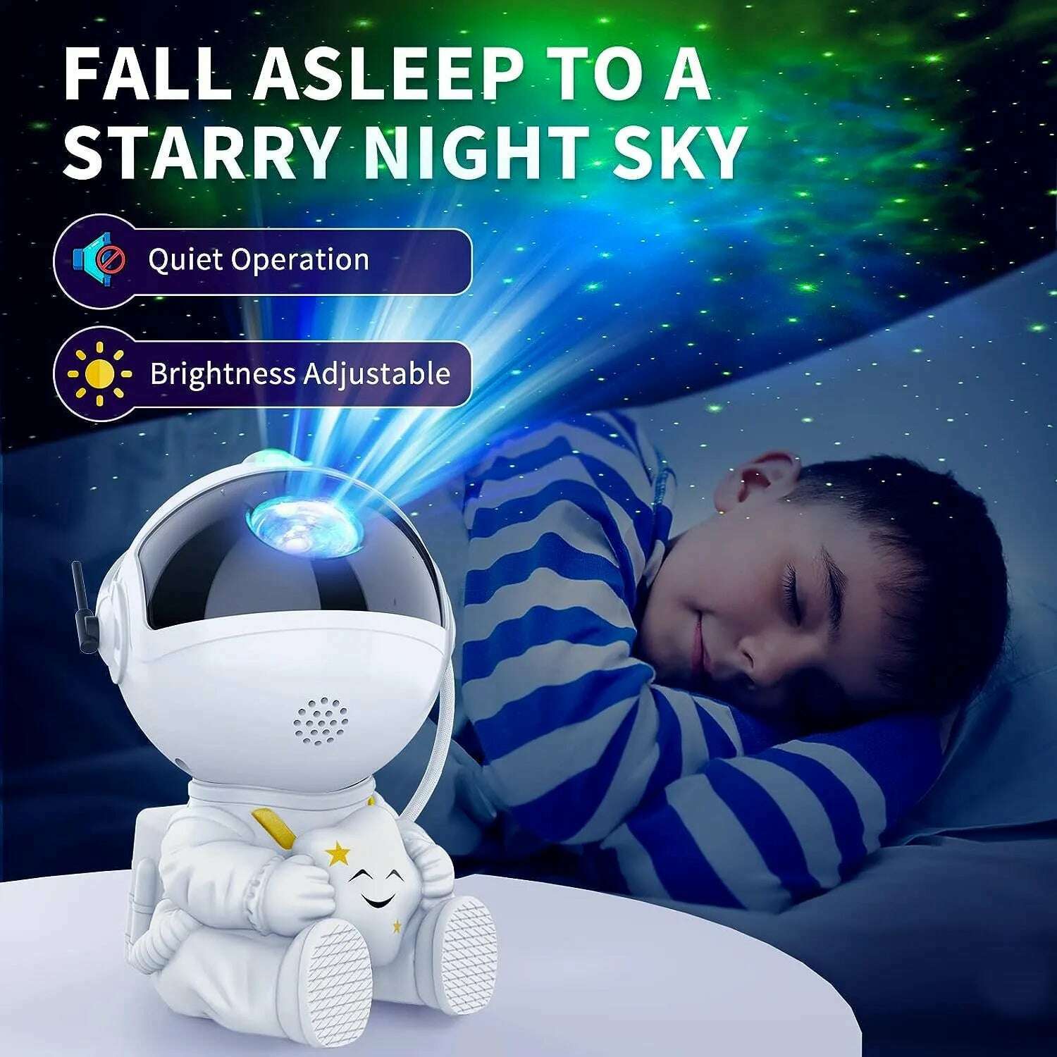 Star Projector Galaxy Night Light Astronaut Space Projector Starry Nebula Ceiling LED Lamp for Bedroom Home Decorative kids gift - KIMLUD