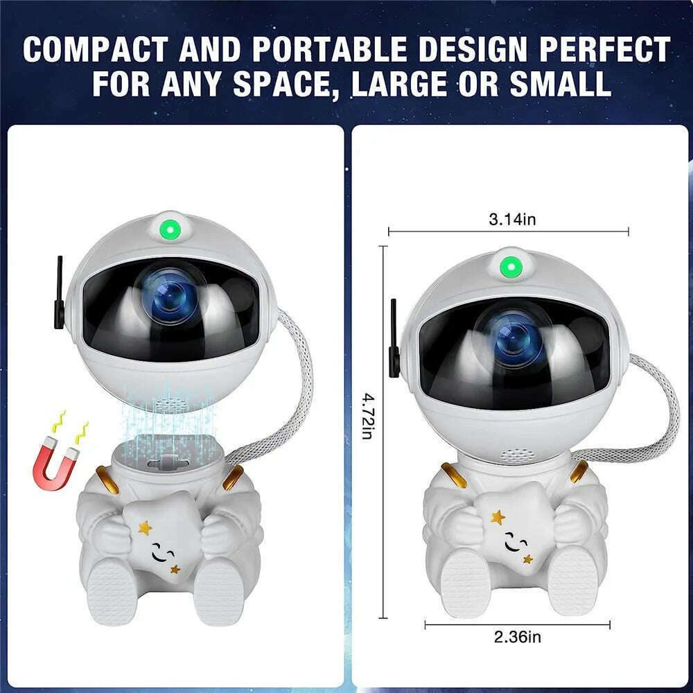 Star Projector Galaxy Night Light Astronaut Space Projector Starry Nebula Ceiling LED Lamp for Bedroom Home Decorative kids gift - KIMLUD