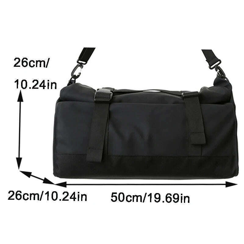 KIMLUD, Storage Bag Nylon Waterproof Sports Gym Outdoors Travel Fitness Yoga Luggage High-capacity Durable Women Men Shoulder Handbag, KIMLUD Womens Clothes