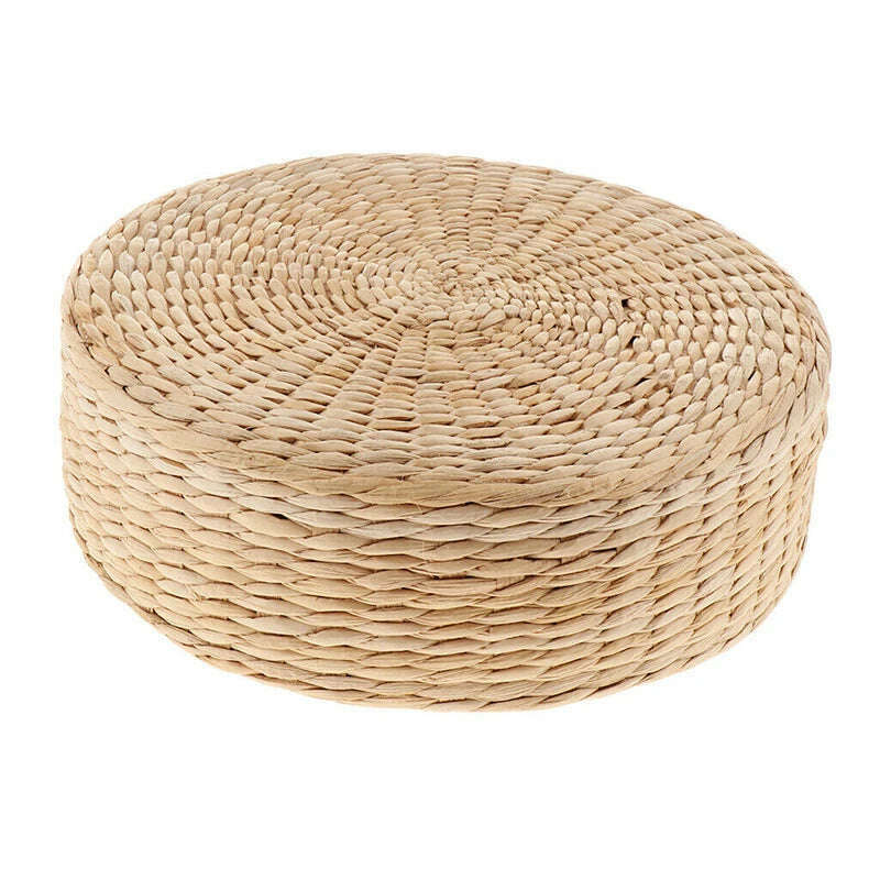 KIMLUD, Straw Pouf Seat Mat Meditation Ottoman Home Decor Cushion Buckwheat Floor Seat Cushion Rustic Floor Cushion, Height 10 cm / CHINA, KIMLUD APPAREL - Womens Clothes