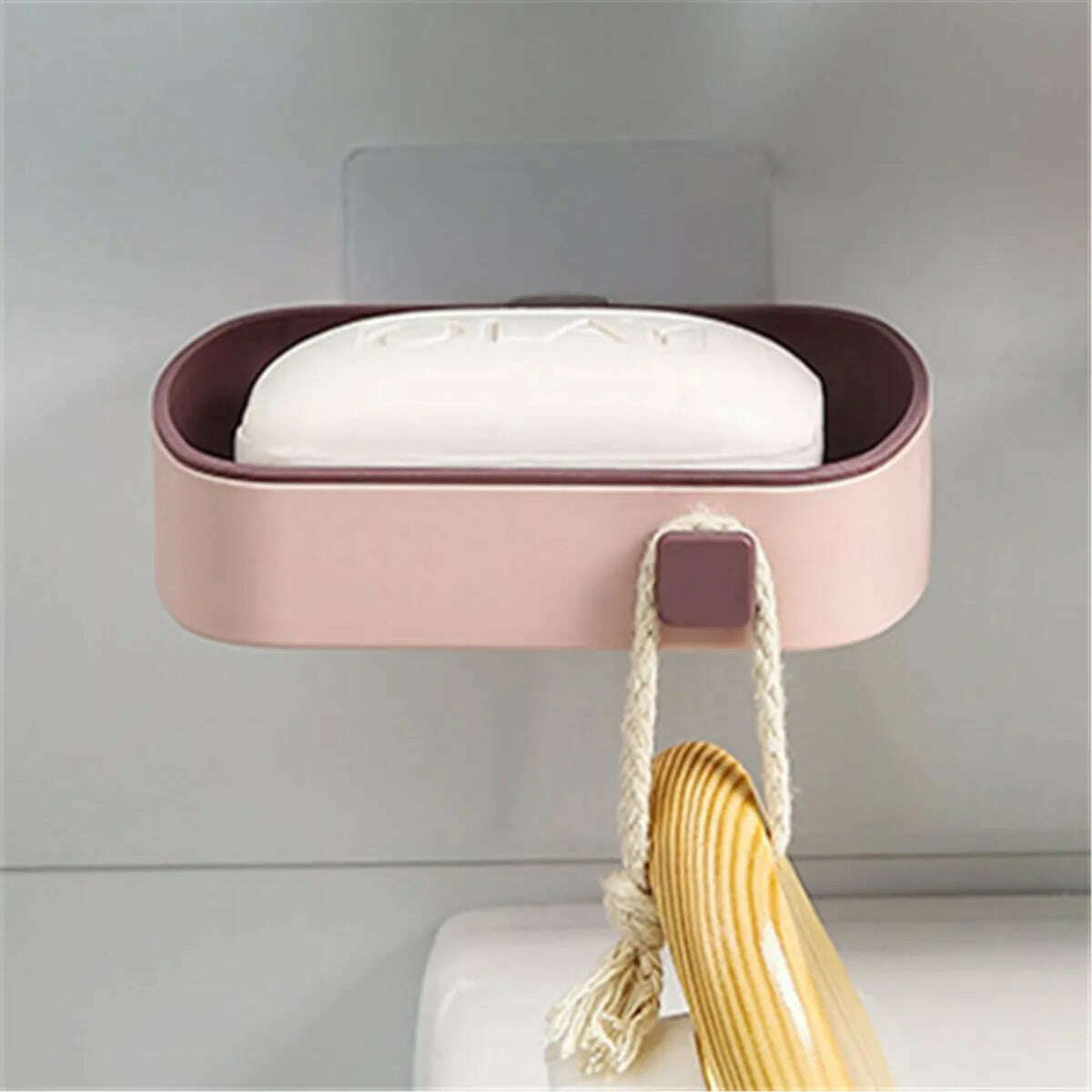 KIMLUD, Suction Cup Soap Dish Box For Bathroom Shower Soap Holder with Drain Portable Leaf Shape Toilet Laundry Soap Rack Tray For Basin, FS / China, KIMLUD APPAREL - Womens Clothes