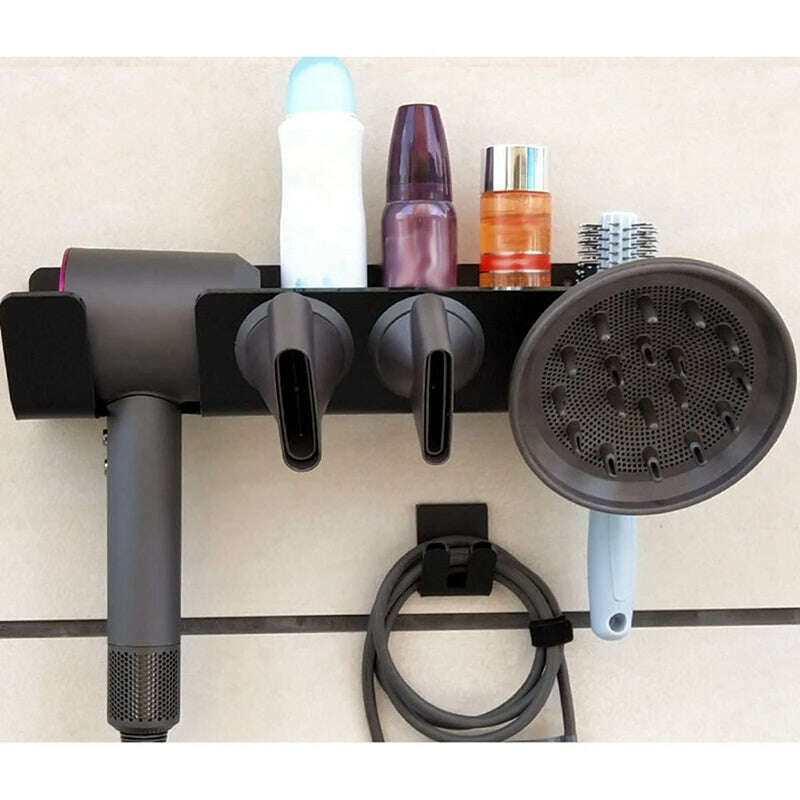 Supersonic Hair Dryer Holder Bathroom Storage Organizer Shelf for Wall Mount Bathroom Hardware Accessories For Dyson - KIMLUD