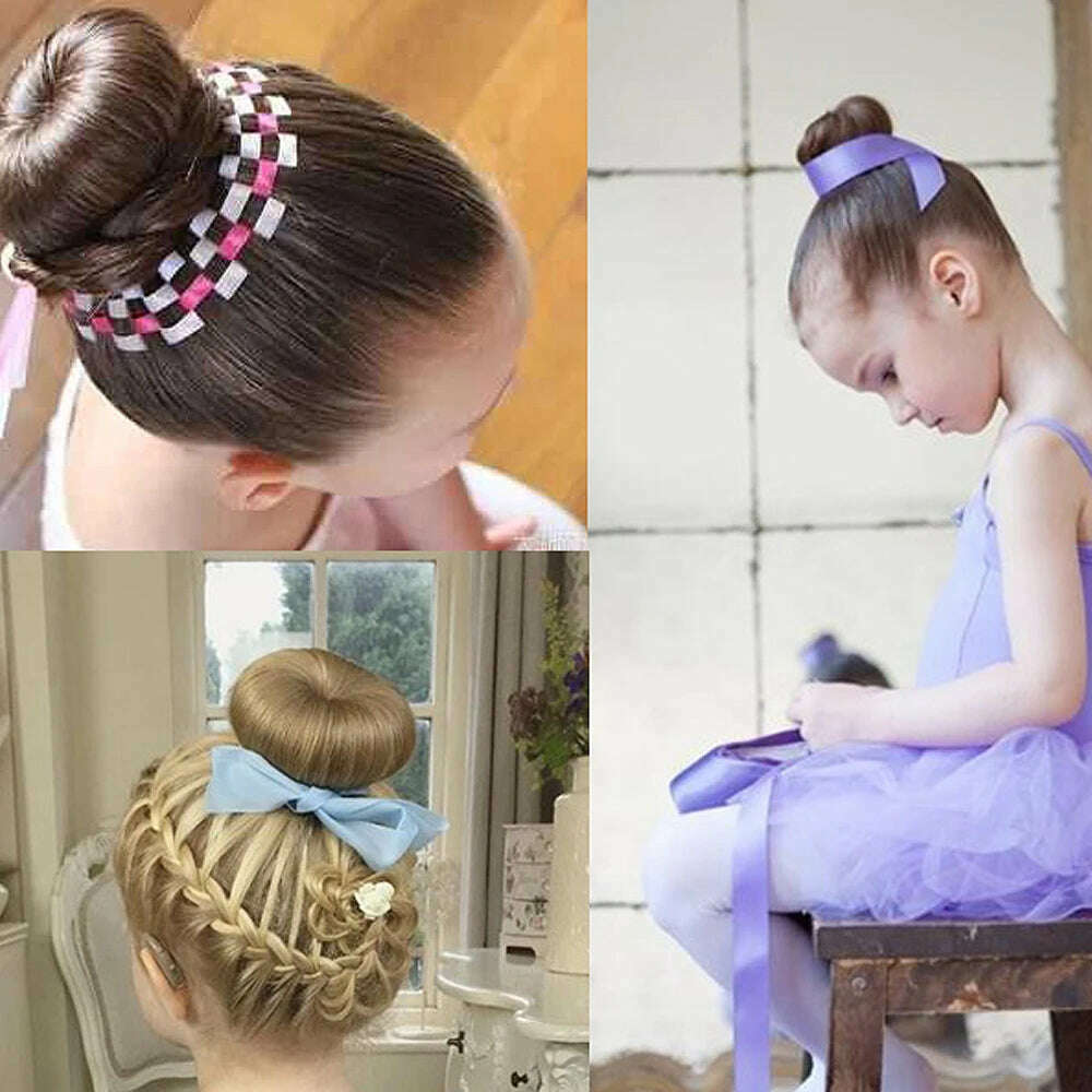 Sweet Magic Hair Bun Maker Simple Lazy Curly Hair Stick DIY Twist Ballet Donut Headband For Women Girls Easy Hair Styling Tool - KIMLUD