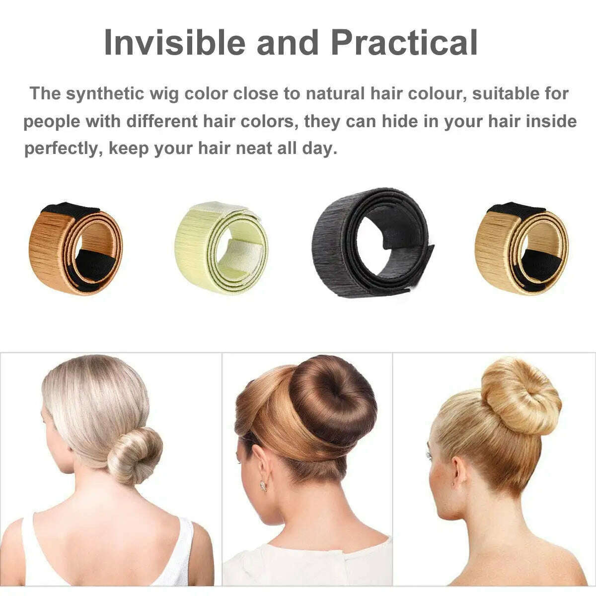 Sweet Magic Hair Bun Maker Simple Lazy Curly Hair Stick DIY Twist Ballet Donut Headband For Women Girls Easy Hair Styling Tool - KIMLUD