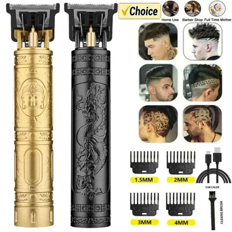 KIMLUD, T9 Hair Clipper Beard Shaving Body Hair Trimmer Clippers Electric Hair Cutting Machine Professional Barber Men Trimmer Shaver, KIMLUD Womens Clothes