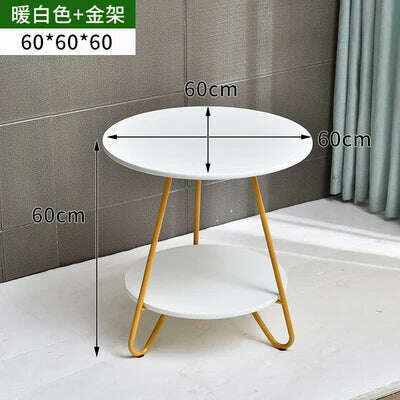 Tea table modern minimalist wind small apartment living room home small table bedroom online celebrity advanced - KIMLUD