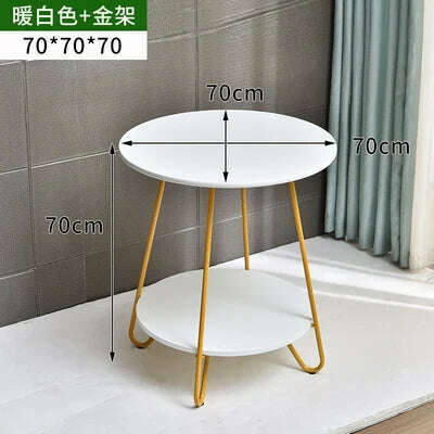 Tea table modern minimalist wind small apartment living room home small table bedroom online celebrity advanced - KIMLUD