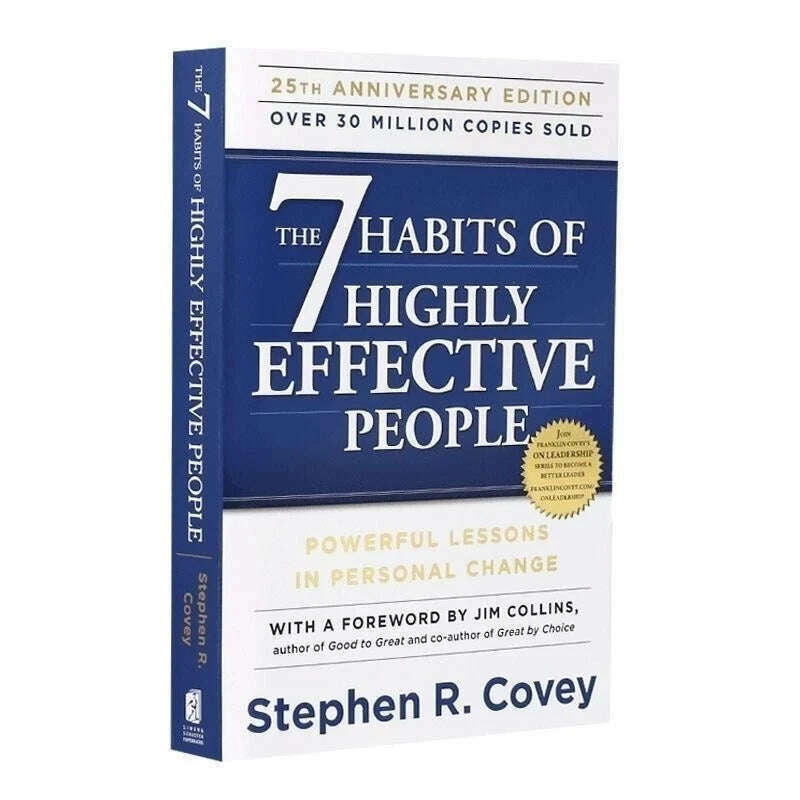 KIMLUD, The 7 Habits of Highly Effective People English Original Book By Stephen R. Covey Professional Management Reading Book, KIMLUD Womens Clothes