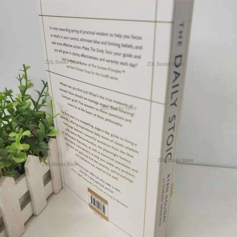KIMLUD, The Daily Stoic By Ryan Holiday 366 Meditations on Wisdom Perseverance and The Art of Living Book Libros, KIMLUD Womens Clothes