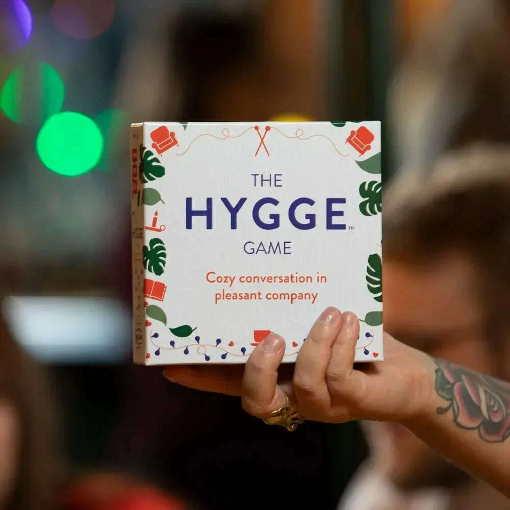 KIMLUD, The Hygge Game - Cozy Conversation In Pleasant Company Multicolored, White,14 years, KIMLUD Womens Clothes