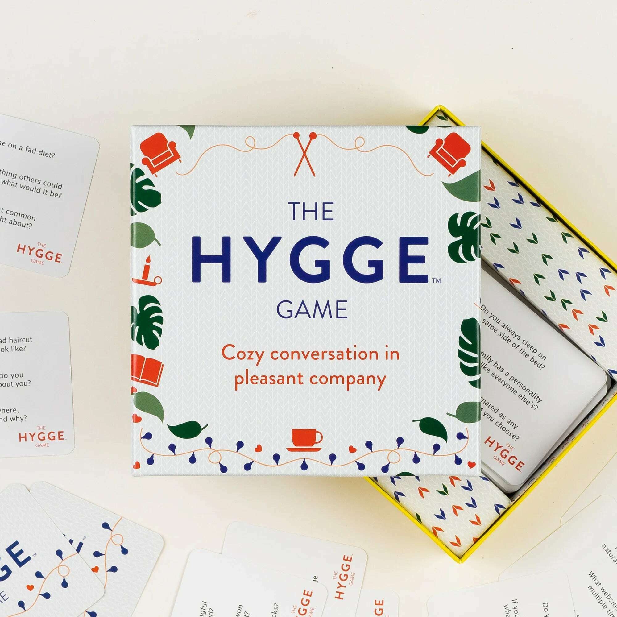 KIMLUD, The Hygge Game - Cozy Conversation In Pleasant Company Multicolored, White,14 years, KIMLUD Womens Clothes