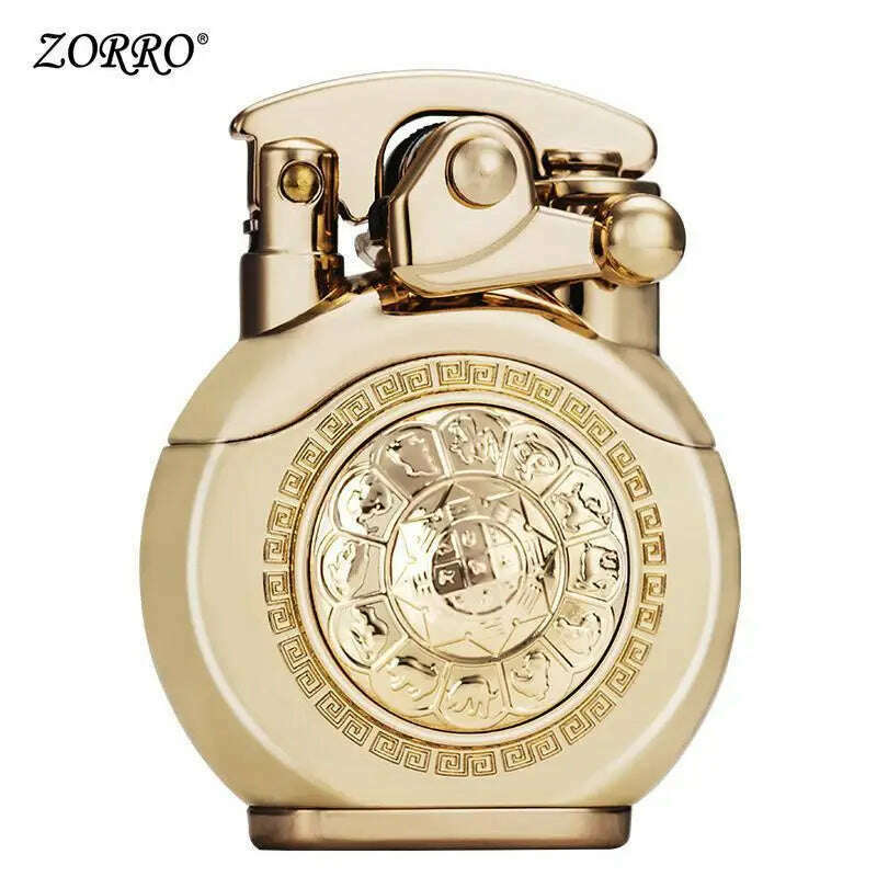 The New Zorro ARMOR Kerosene Lighter. The Turntable Rocker Arm Automatically Ignites. Gasoline Lighter - KIMLUD