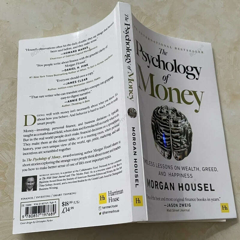 The Psychology of Money: Timeless Lessons on Wealth, Greed, and Happiness Finance Books for Adult - KIMLUD