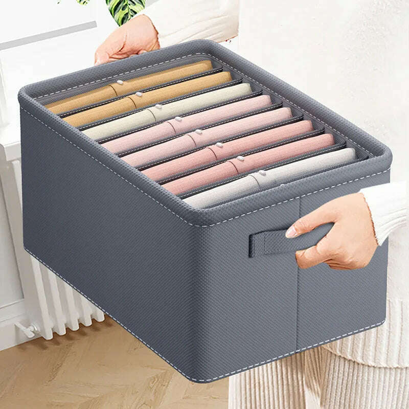 KIMLUD, Thicken Wardrobe Clothes Organizer Pants Sweater Jeans Storage Box Cabinets Drawers Organizer Closet Clothes Storage Organizers, KIMLUD Womens Clothes