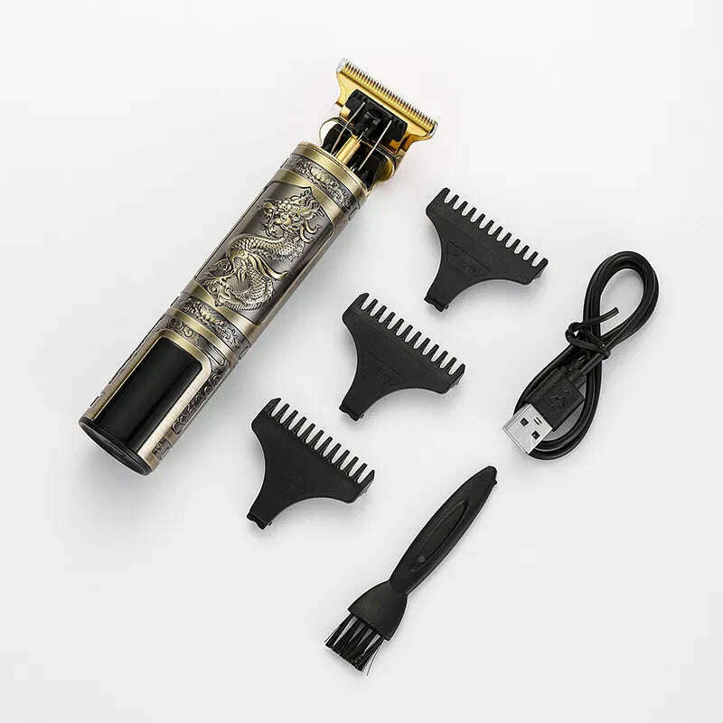 Three-speed Variable Gear T9 Hair Clipper Shaving Hair Trimming Hair Trimming Electric Shaver Boyfriend Gift Barber Clippers - KIMLUD