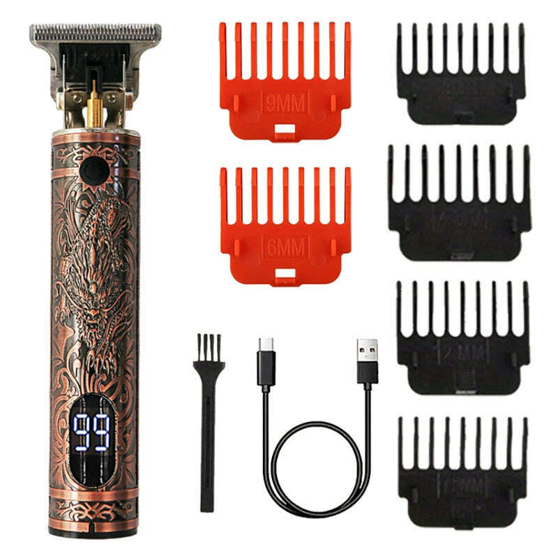 Three-speed Variable Gear T9 Hair Clipper Shaving Hair Trimming Hair Trimming Electric Shaver Boyfriend Gift Barber Clippers - KIMLUD