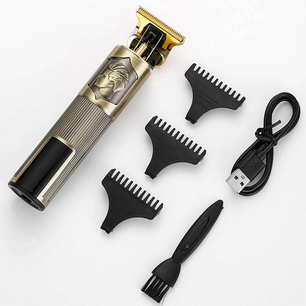 KIMLUD, Three-speed Variable Gear T9 Hair Clipper Shaving Hair Trimming Hair Trimming Electric Shaver Boyfriend Gift Barber Clippers, Handsome Brother, KIMLUD APPAREL - Womens Clothes