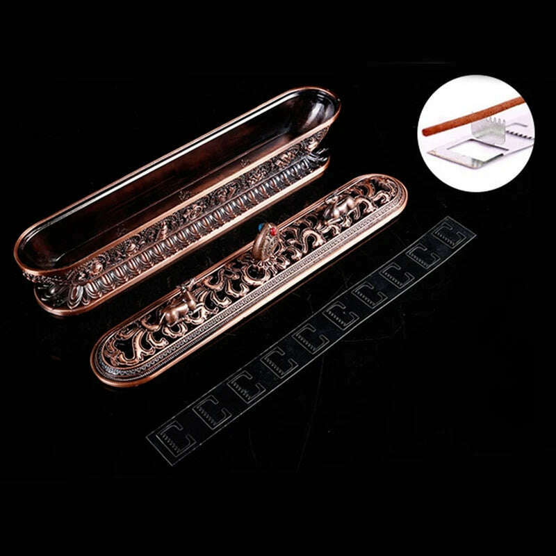 Tibet Incense Burner Antique Handmade Incense Stick Holder Zen Teahouse Home Office Decoration Crafts Ornaments - KIMLUD