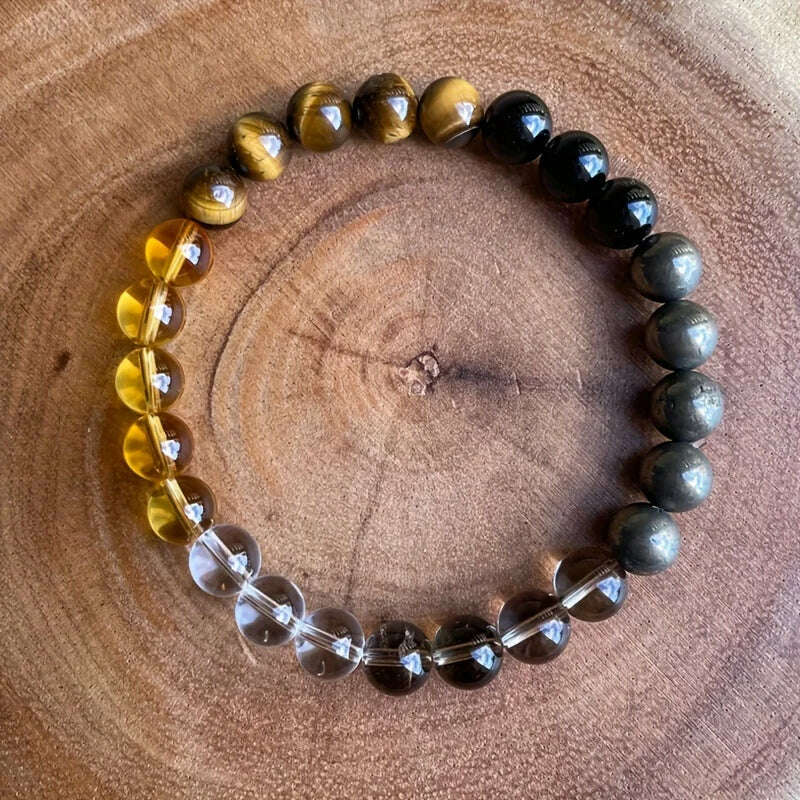 Tiger Eye Stone Splicing Healing Bracelet women men couple gift jewelry for lady bracelete - KIMLUD