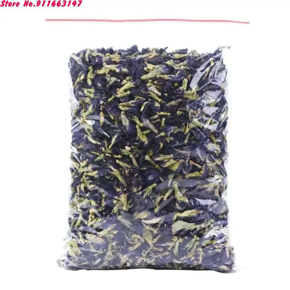 Top Natural Blue Butterfly Pea Dried Flower For Diy Candle Wedding Incense Making Butterfly Orchid Bud For Sachet Pillow Filling - KIMLUD