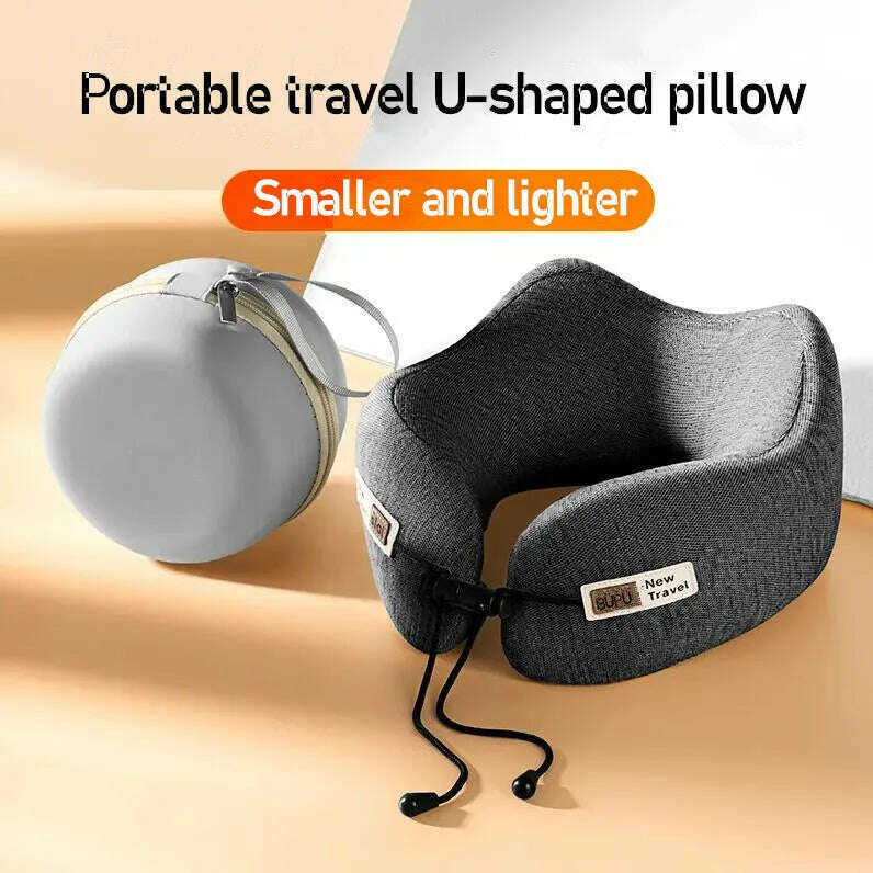 KIMLUD, U Shaped Memory Foam Neck Pillows Soft Slow Rebound Space Travel Pillow Sleeping Airplane Car Pillow Cervical Healthcare Supply, KIMLUD Womens Clothes