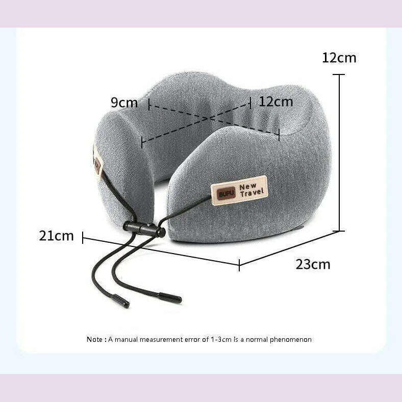 U Shaped Memory Foam Neck Pillows Soft Slow Rebound Space Travel Pillow Sleeping Airplane Car Pillow Cervical Healthcare Supply - KIMLUD