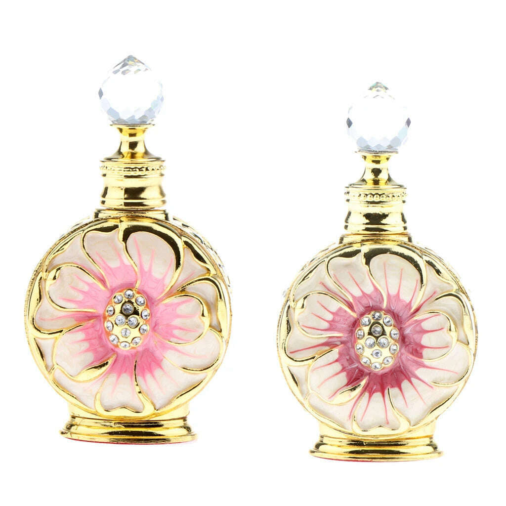 KIMLUD, Unique Retro Arabic Perfume Bottles Vintage Elegant Elegant Drop Container 12ML, KIMLUD Womens Clothes