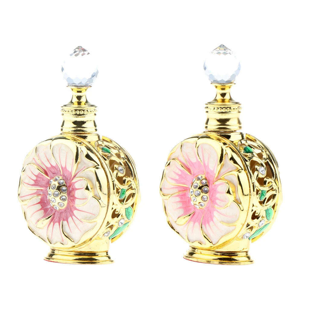 KIMLUD, Unique Retro Arabic Perfume Bottles Vintage Elegant Elegant Drop Container 12ML, KIMLUD Womens Clothes