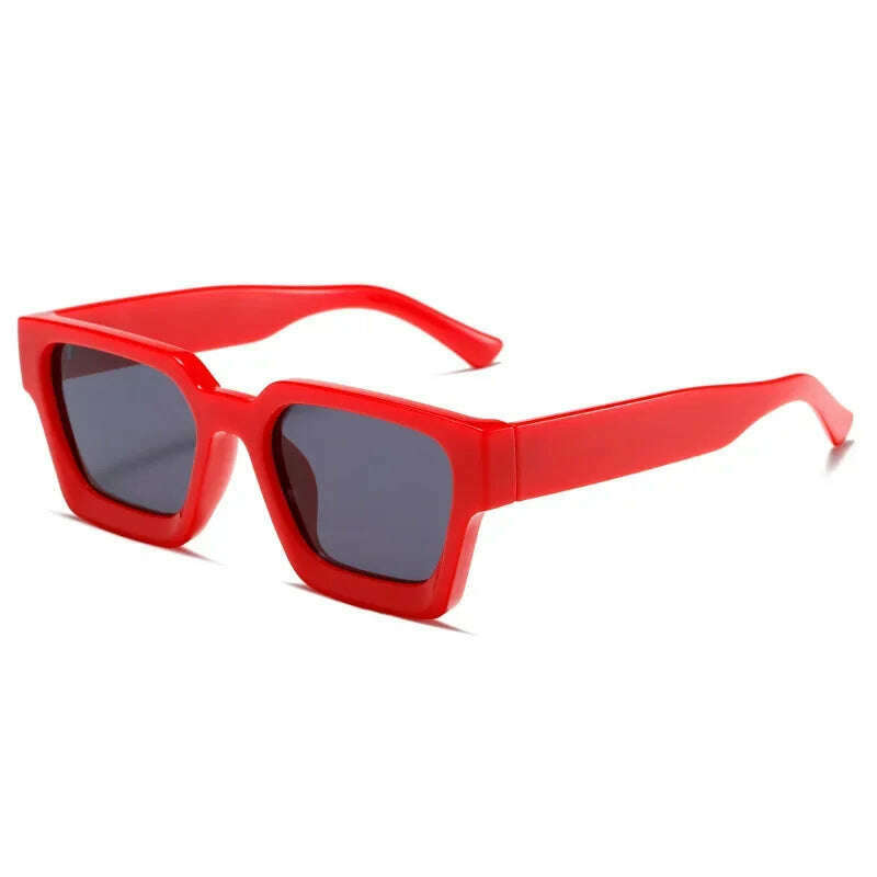 KIMLUD, Unisex European American Sunglasses Trend UV Protection Designer Sun Eyewear Fashion Rainbow Versatile Men Women Sun Glasses, Red, KIMLUD APPAREL - Womens Clothes