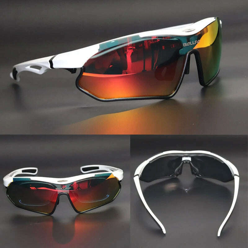 UV400 Bicycle Glasses Men Cycling Sunglasses MTB Sports Eyeglasses Bike Riding Eyewear Anti-Glare Fisherman Glasses - KIMLUD