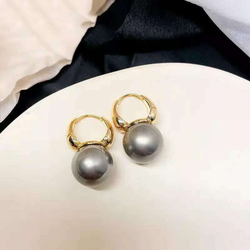 KIMLUD, VENTFILLE 2023 New Cute Pearl Studs Hoop Earrings for Women Gold Color Eardrop Minimalist Hoops Wedding Fashion Jewelry Dropship, BTSP459-3, KIMLUD APPAREL - Womens Clothes