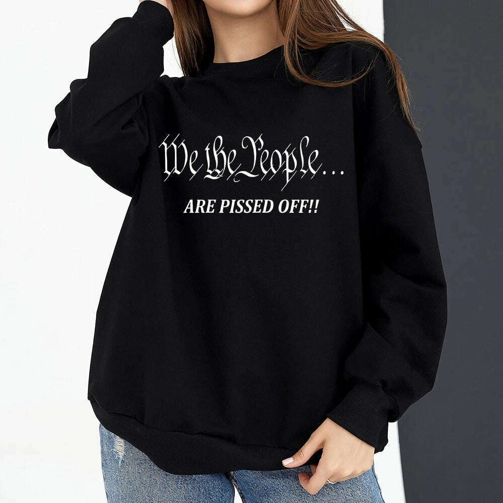 KIMLUD, Vintage American Flag I Identify As A Pissed Off American Women Sweatshirt Fashion Long Sleeve O-neck Pullover Tops hoodies, 10422 / 4XL, KIMLUD APPAREL - Womens Clothes