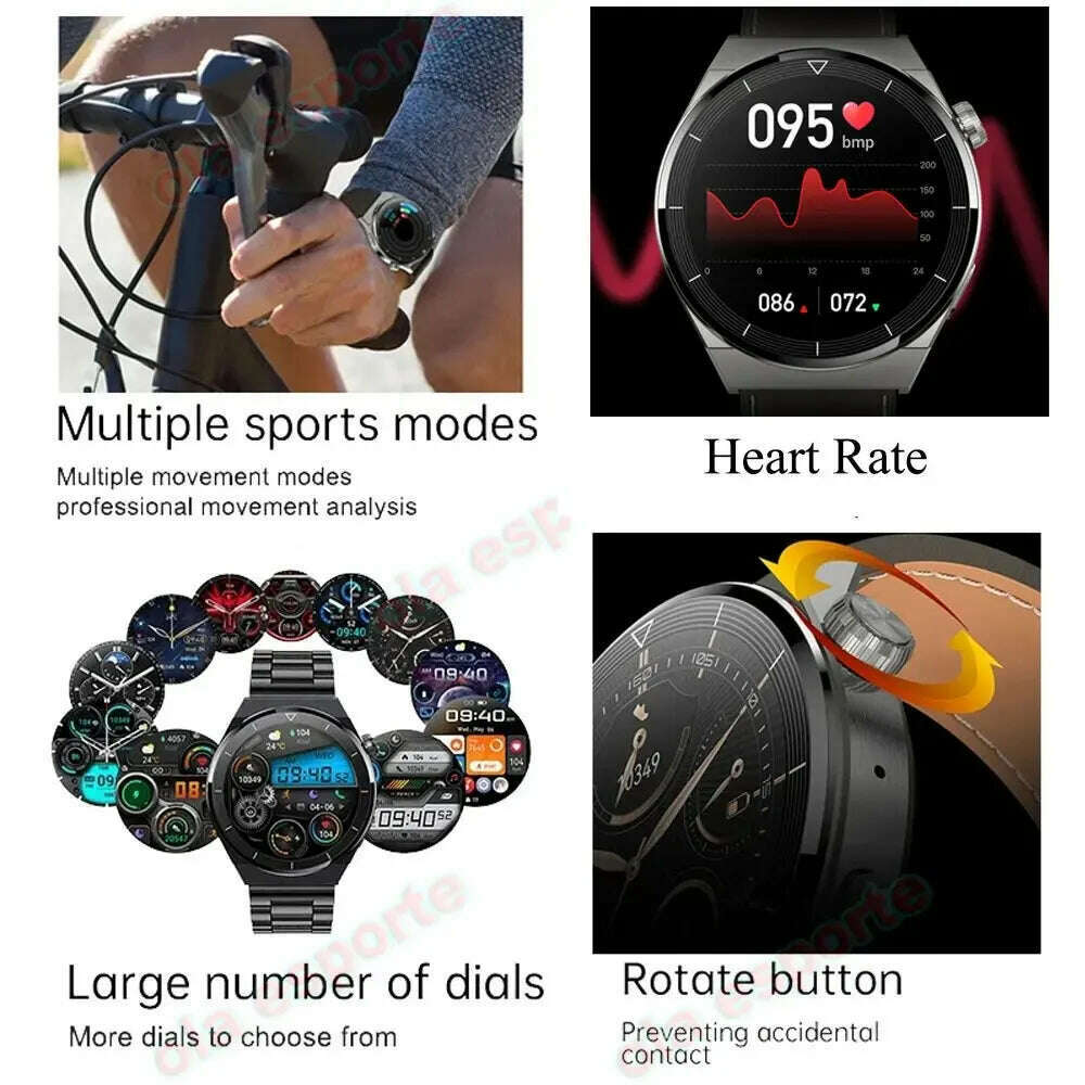 Watch 4 Pro Smart Watch for Men Women Gift 2024 New in Sport SmartWatch Ultimate Design Bluetooth Phone Call WristWatch GPS Band - KIMLUD