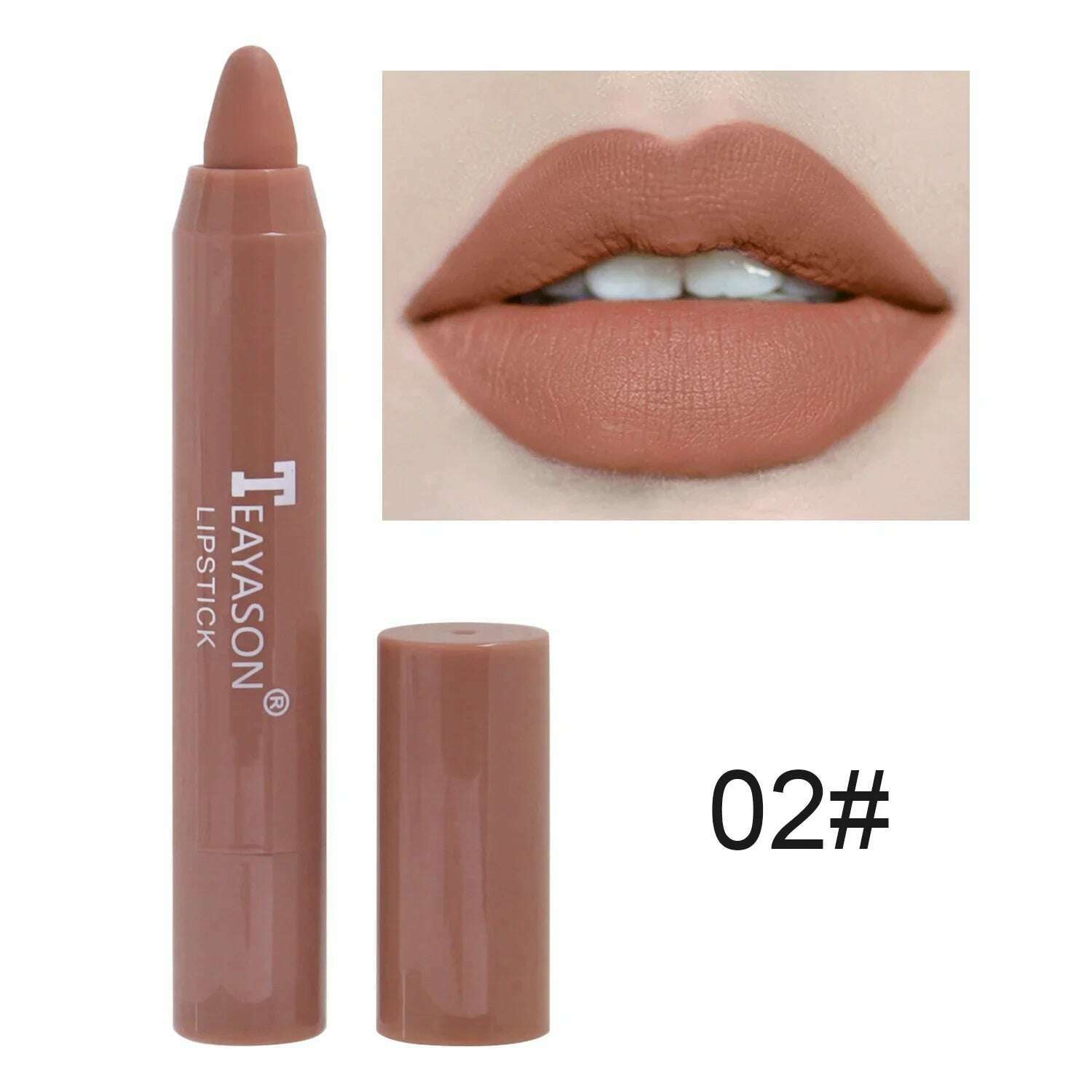 Waterproof Lipliner Pencil Matte Velvet Lip Liner Pen Outline Lip Shape Lipstick Pen Long Lasting Non-stick Cup Makeup Cosmetics - KIMLUD