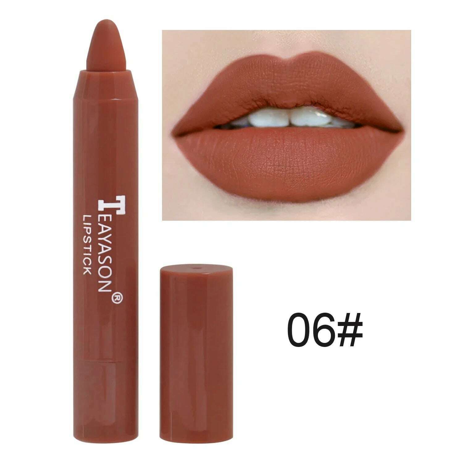 Waterproof Lipliner Pencil Matte Velvet Lip Liner Pen Outline Lip Shape Lipstick Pen Long Lasting Non-stick Cup Makeup Cosmetics - KIMLUD