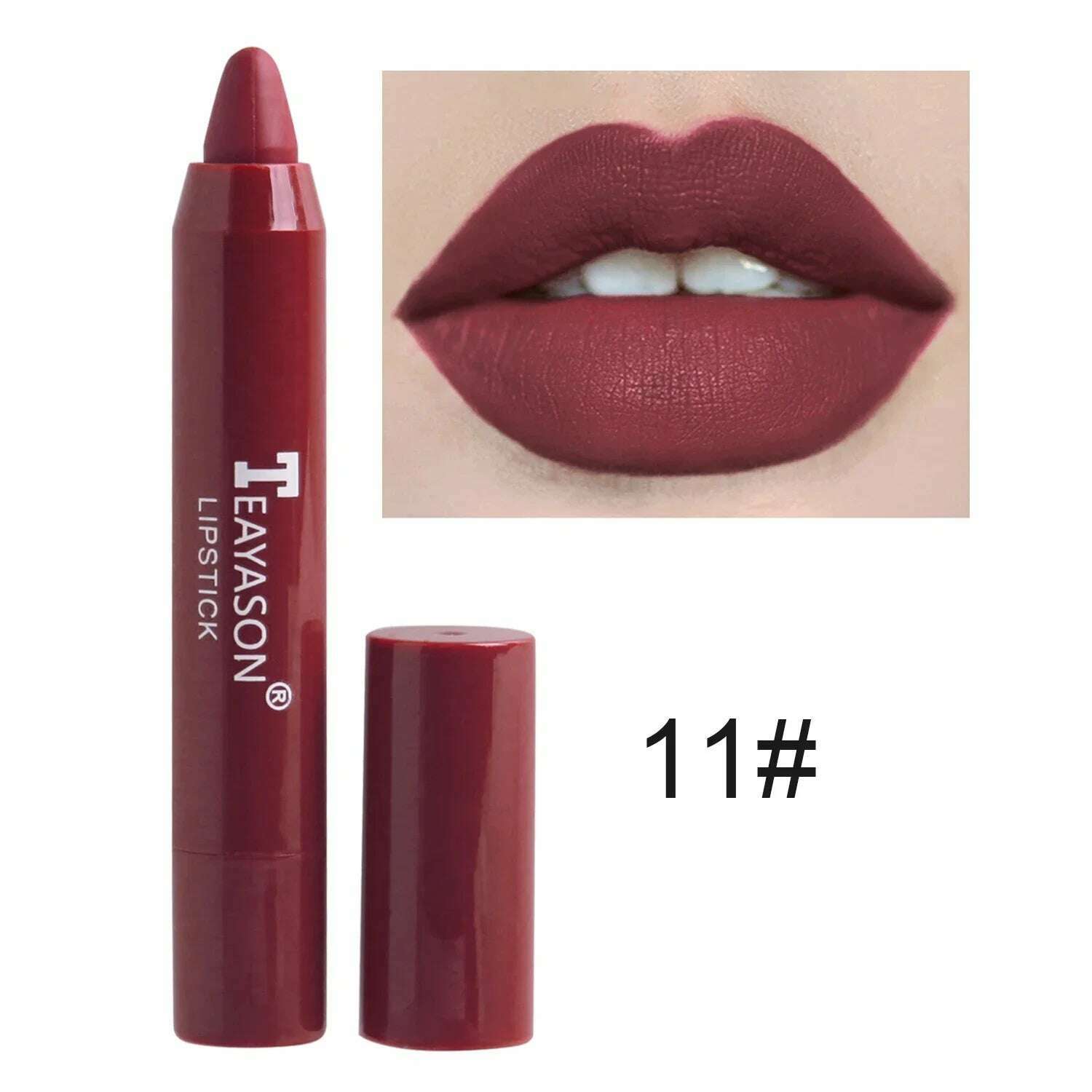 KIMLUD, Waterproof Lipliner Pencil Matte Velvet Lip Liner Pen Outline Lip Shape Lipstick Pen Long Lasting Non-stick Cup Makeup Cosmetics, 11, KIMLUD APPAREL - Womens Clothes