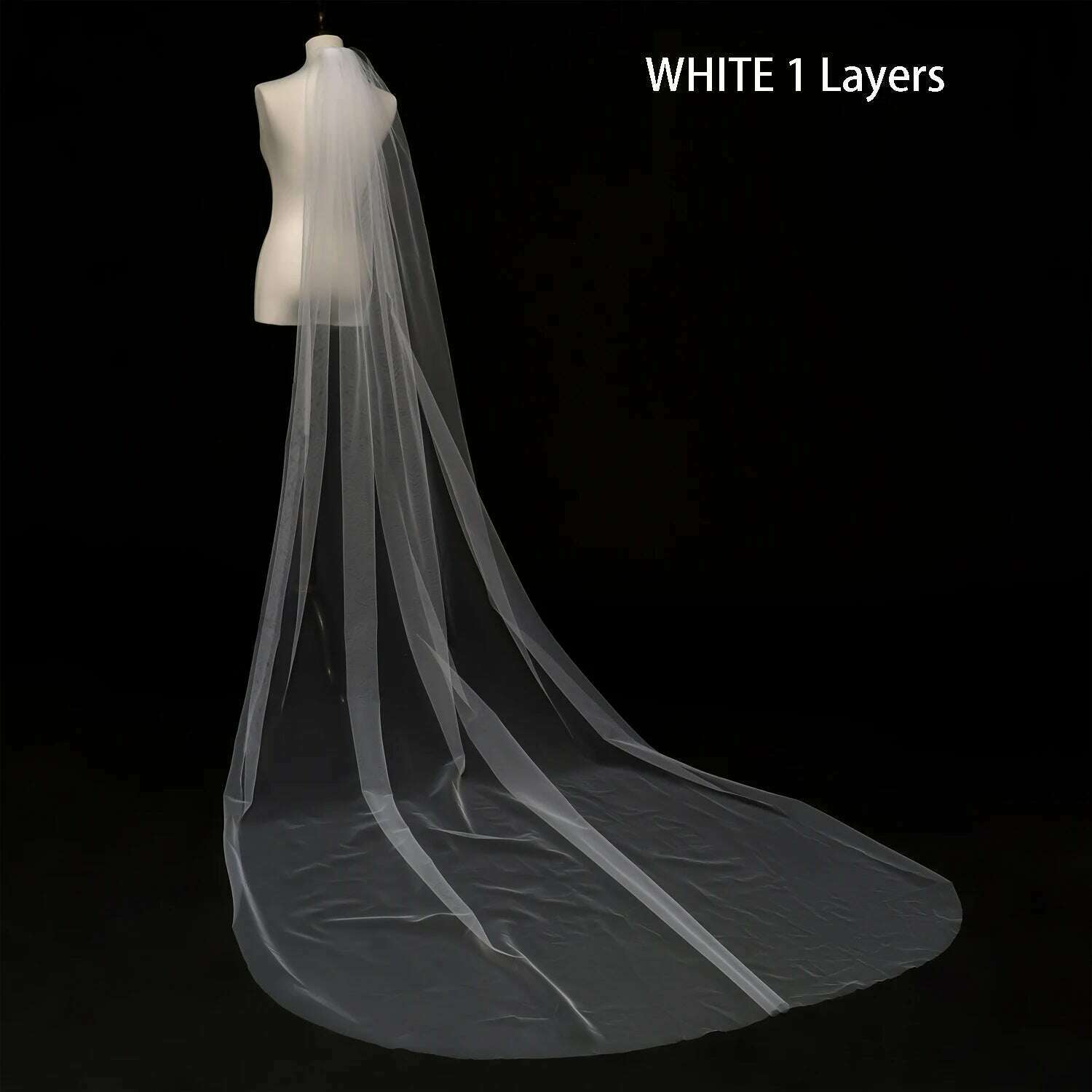 Wedding Simple Tulle White Ivory Two Layers Bridal Veils Ribbon Edge Cheap Bride Accessories 75cm Short Women Veil With Comb - KIMLUD