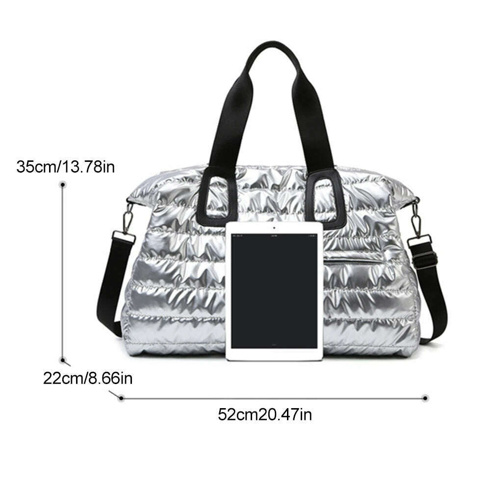 KIMLUD, Wet Dry Separation Gym Fitness Bag Large Capacity Weekend Handbags Multifunctional Nylon Messenger Bag Waterproof for Gym Sports, KIMLUD Womens Clothes