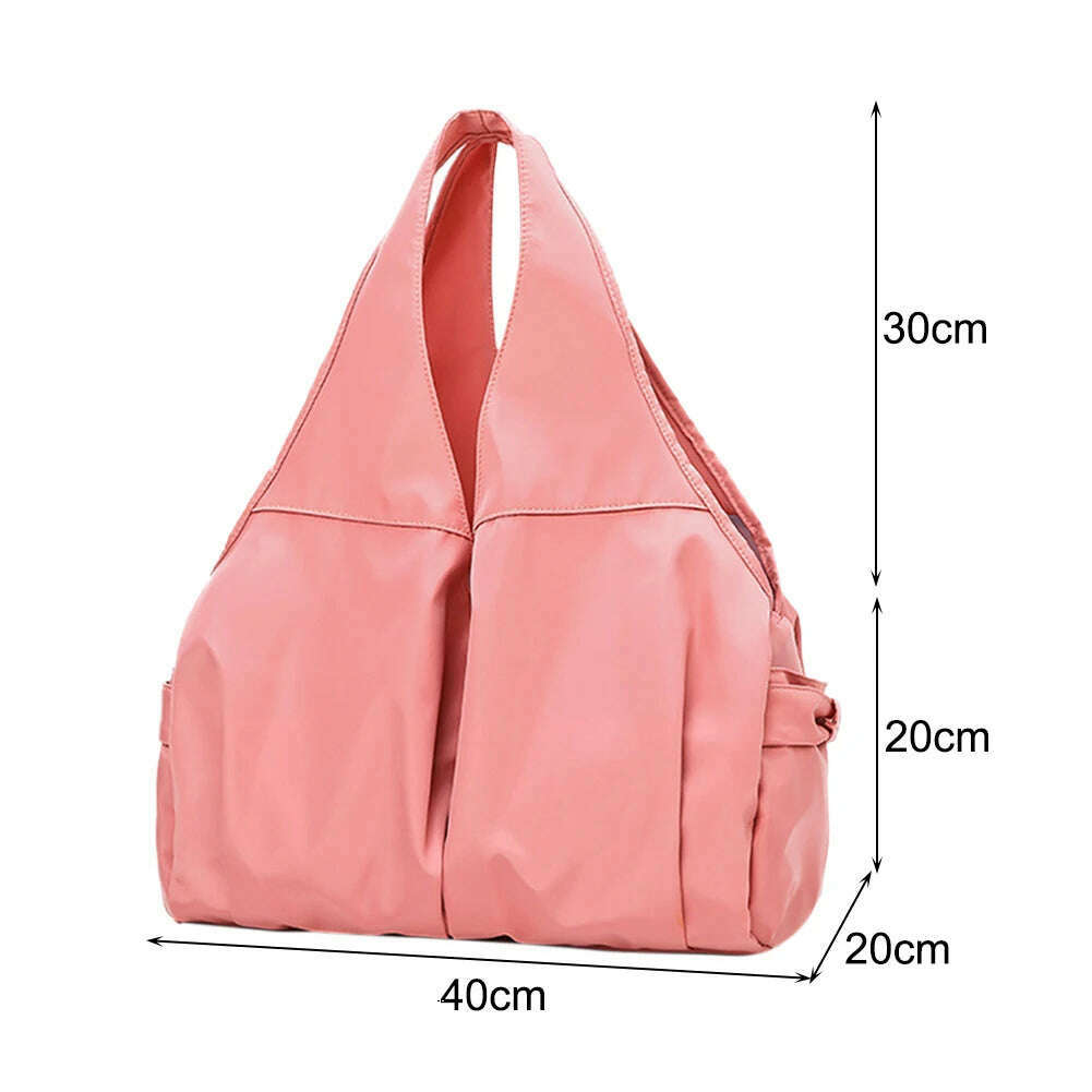 Wet Dry Separation Gym Fitness Bag Large Capacity Weekend Handbags Multifunctional Nylon Messenger Bag Waterproof for Gym Sports - KIMLUD