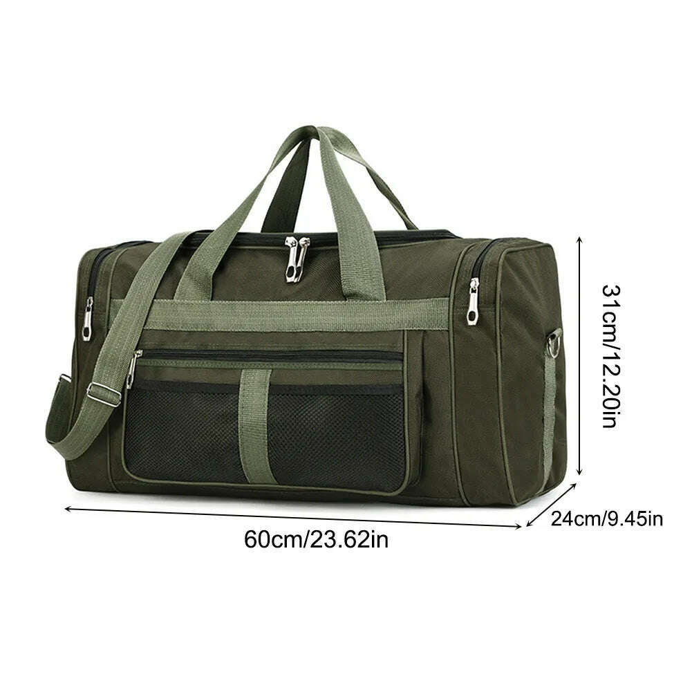 KIMLUD, Wet Dry Separation Gym Fitness Bag Large Capacity Weekend Handbags Multifunctional Nylon Messenger Bag Waterproof for Gym Sports, Green / CHINA, KIMLUD APPAREL - Womens Clothes