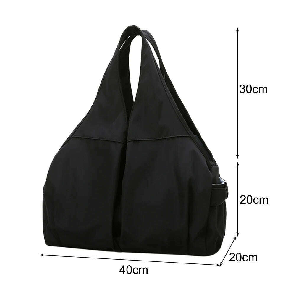 Wet Dry Separation Gym Fitness Bag Large Capacity Weekend Handbags Multifunctional Nylon Messenger Bag Waterproof for Gym Sports - KIMLUD