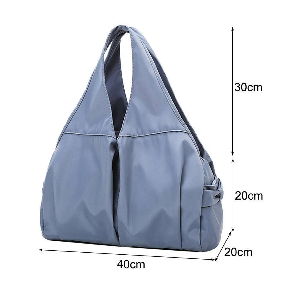 Wet Dry Separation Gym Fitness Bag Large Capacity Weekend Handbags Multifunctional Nylon Messenger Bag Waterproof for Gym Sports - KIMLUD